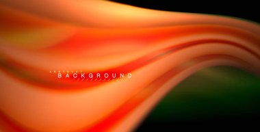 Neon parlayan dalga, sihirli enerji ve ışık arka plan