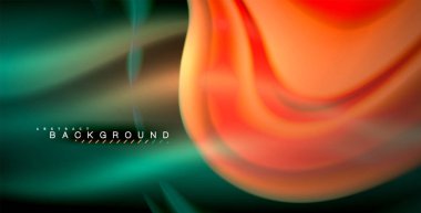 Neon parlayan dalga, sihirli enerji ve ışık arka plan