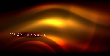 Neon parlayan dalga, sihirli enerji ve ışık arka plan