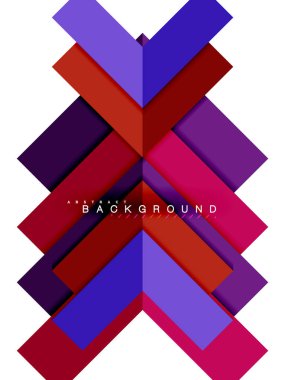 Çok renkli soyut geometrik şekiller, geometri arka plan web afiş için