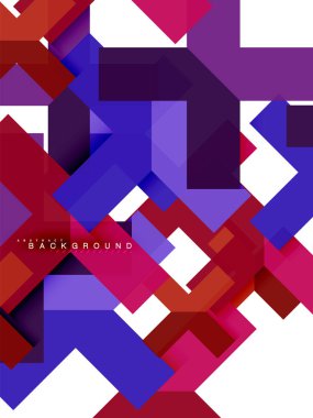 Çok renkli soyut geometrik şekiller, geometri arka plan web afiş için
