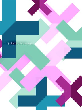 Çok renkli soyut geometrik şekiller, geometri arka plan web afiş için