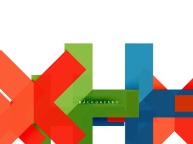 Çok renkli soyut geometrik şekiller, geometri arka plan web afiş için