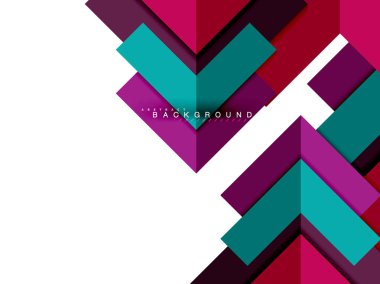 Çok renkli soyut geometrik şekiller, geometri arka plan web afiş için