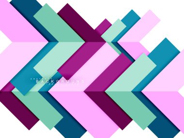 Çok renkli soyut geometrik şekiller, geometri arka plan web afiş için