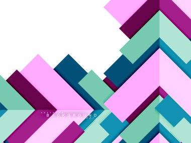 Çok renkli soyut geometrik şekiller, geometri arka plan web afiş için