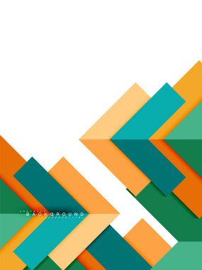 Çok renkli soyut geometrik şekiller, geometri arka plan web afiş için