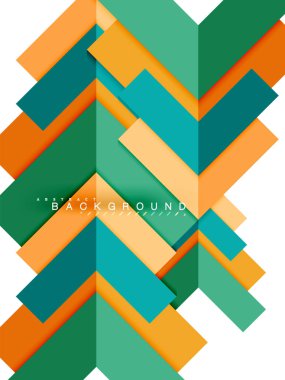 Çok renkli soyut geometrik şekiller, geometri arka plan web afiş için