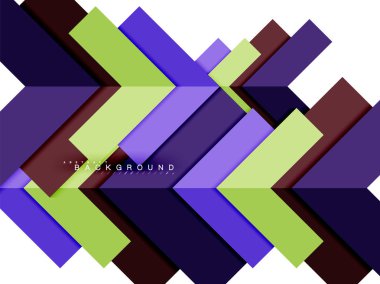 Çok renkli soyut geometrik şekiller, geometri arka plan web afiş için