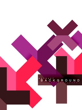 Çok renkli soyut geometrik şekiller, web reklam, iş sunumu, reklamlar paket, geometri arka plan şablonu, duvar kağıdı yazdırma