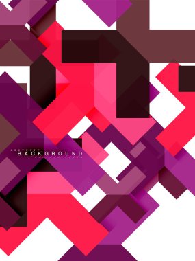 Çok renkli soyut geometrik şekiller, geometri arka plan web afiş için