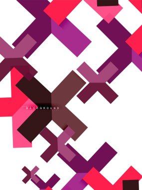 Çok renkli soyut geometrik şekiller, geometri arka plan web afiş için