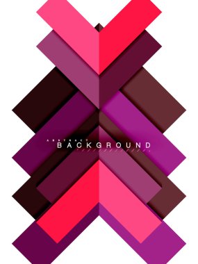 Çok renkli soyut geometrik şekiller, geometri arka plan web afiş için