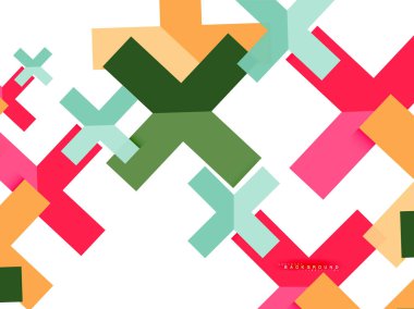 Çok renkli soyut geometrik şekiller, geometri arka plan web afiş için