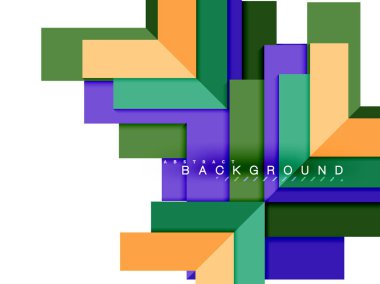 Çok renkli soyut geometrik şekiller, web reklam, iş sunumu, reklamlar paket, geometri arka plan şablonu, duvar kağıdı yazdırma