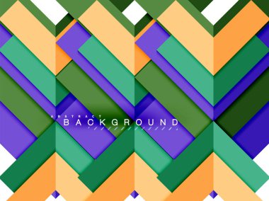 Çok renkli soyut geometrik şekiller, geometri arka plan web afiş için