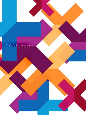 Çok renkli soyut geometrik şekiller, geometri arka plan web afiş için