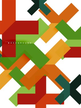 Çok renkli soyut geometrik şekiller, geometri arka plan web afiş için