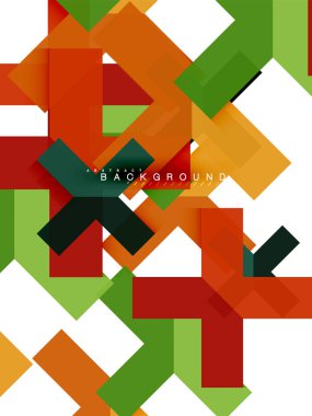 Çok renkli soyut geometrik şekiller, geometri arka plan web afiş için