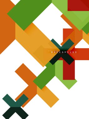 Çok renkli soyut geometrik şekiller, geometri arka plan web afiş için