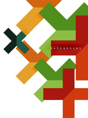 Çok renkli soyut geometrik şekiller, geometri arka plan web afiş için