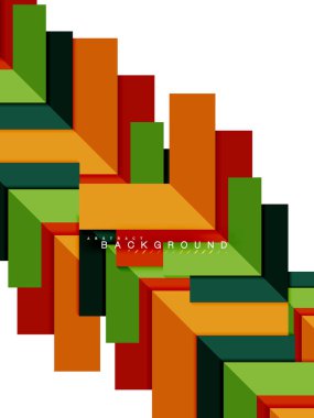 Çok renkli soyut geometrik şekiller, geometri arka plan web afiş için