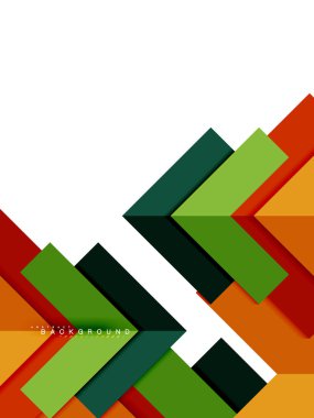 Çok renkli soyut geometrik şekiller, geometri arka plan web afiş için
