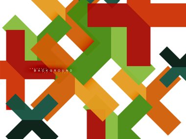 Çok renkli soyut geometrik şekiller, geometri arka plan web afiş için