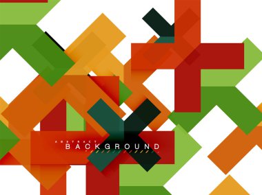 Çok renkli soyut geometrik şekiller, geometri arka plan web afiş için