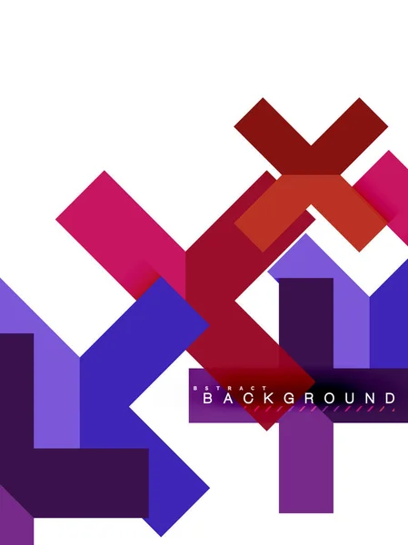 Forme geometriche astratte multicolori, sfondo geometrico per banner web — Vettoriale Stock