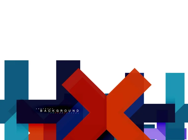 Barevné abstraktní geometrické tvary, geometrie pozadí pro web banner — Stockový vektor