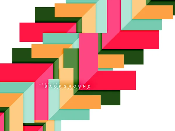 Formas geométricas abstractas multicolores, fondo de geometría para banner web — Vector de stock