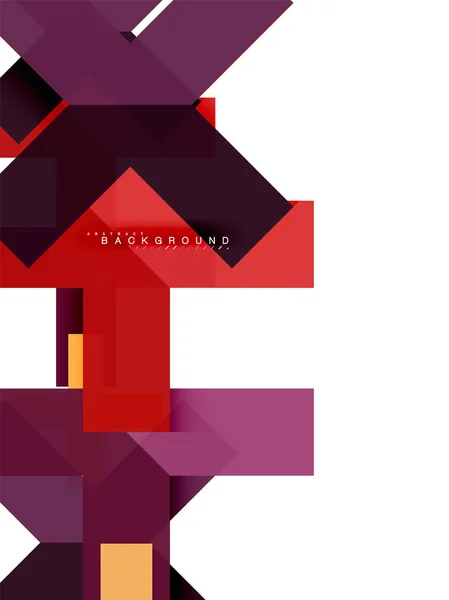 Mångfärgade abstrakta geometriska former, geometri bakgrund för web banner — Stock vektor