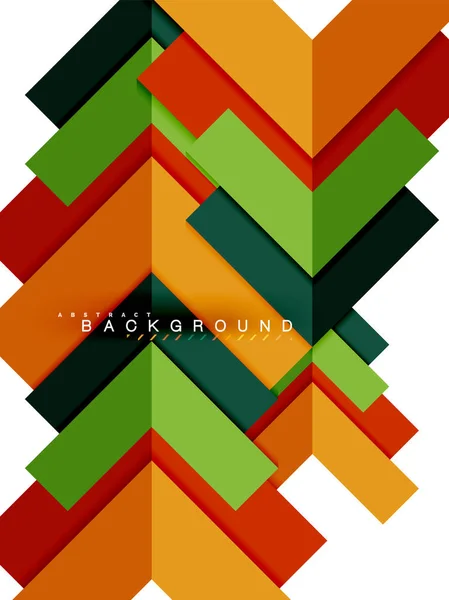 Разноцветные абстрактные геометрические формы, геометрический фон для веб-баннера — стоковый вектор