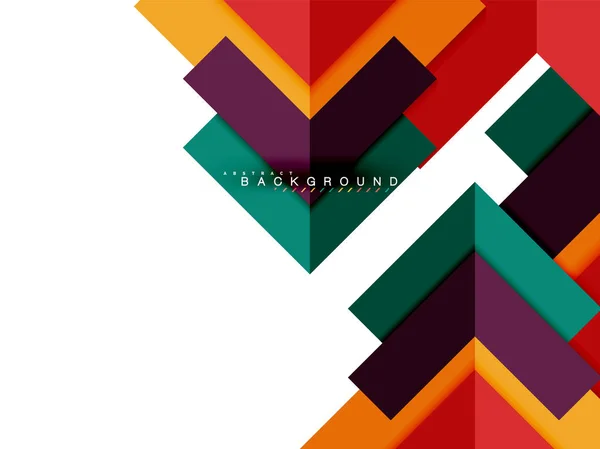Forme geometriche astratte multicolori, sfondo geometrico per banner web — Vettoriale Stock