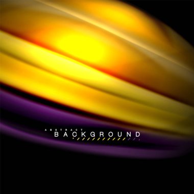 Sıvı karıştırma renkler dalga arka plan tasarlamak vektör. Renkli örgü dalgalar