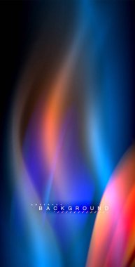 Neon parlayan dalga, sihirli enerji ve ışık arka plan