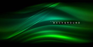 Neon parlayan dalga, sihirli enerji ve ışık arka plan