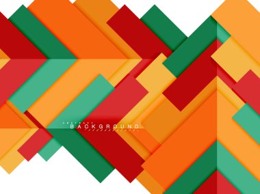 Çok renkli soyut geometrik şekiller, geometri arka plan web afiş için