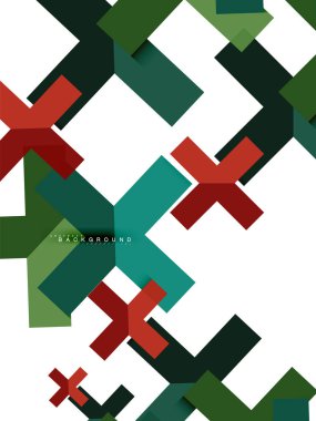 Çok renkli soyut geometrik şekiller, geometri arka plan web afiş için