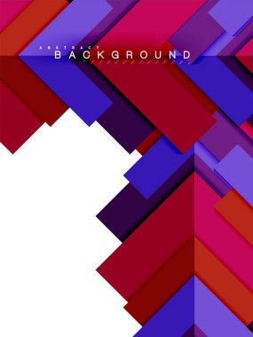 Çok renkli soyut geometrik şekiller, geometri arka plan web afiş için