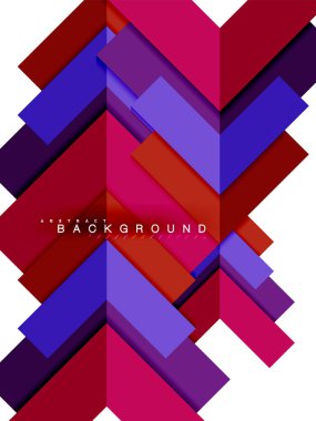 Çok renkli soyut geometrik şekiller, geometri arka plan web afiş için