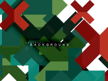 Çok renkli soyut geometrik şekiller, geometri arka plan web afiş için