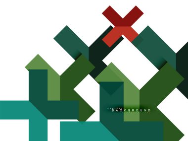 Çok renkli soyut geometrik şekiller, geometri arka plan web afiş için