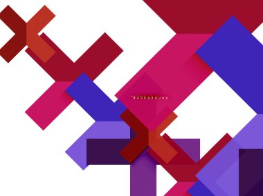 Çok renkli soyut geometrik şekiller, geometri arka plan web afiş için