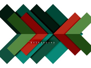 Çok renkli soyut geometrik şekiller, geometri arka plan web afiş için