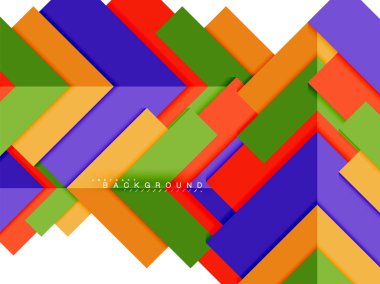 Çok renkli soyut geometrik şekiller, geometri arka plan web afiş için