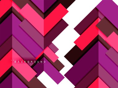 Çok renkli soyut geometrik şekiller, geometri arka plan web afiş için