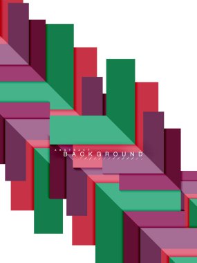 Çok renkli soyut geometrik şekiller, geometri arka plan web afiş için