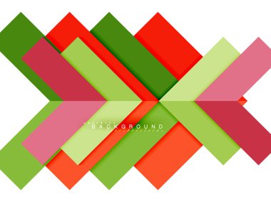 Çok renkli soyut geometrik şekiller, geometri arka plan web afiş için